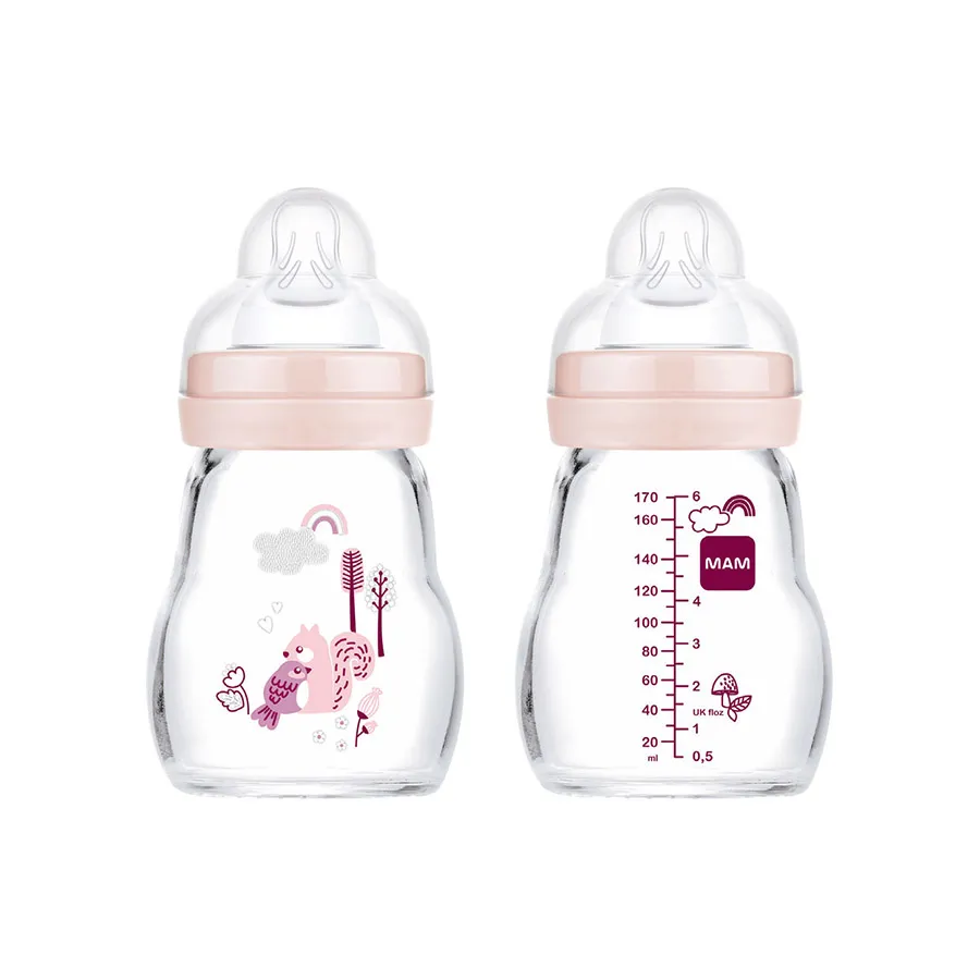 Mam Biberon en verre 170ml rose - Édition Limitée – L’Art de Nouveautés la Table Française en Promotion !