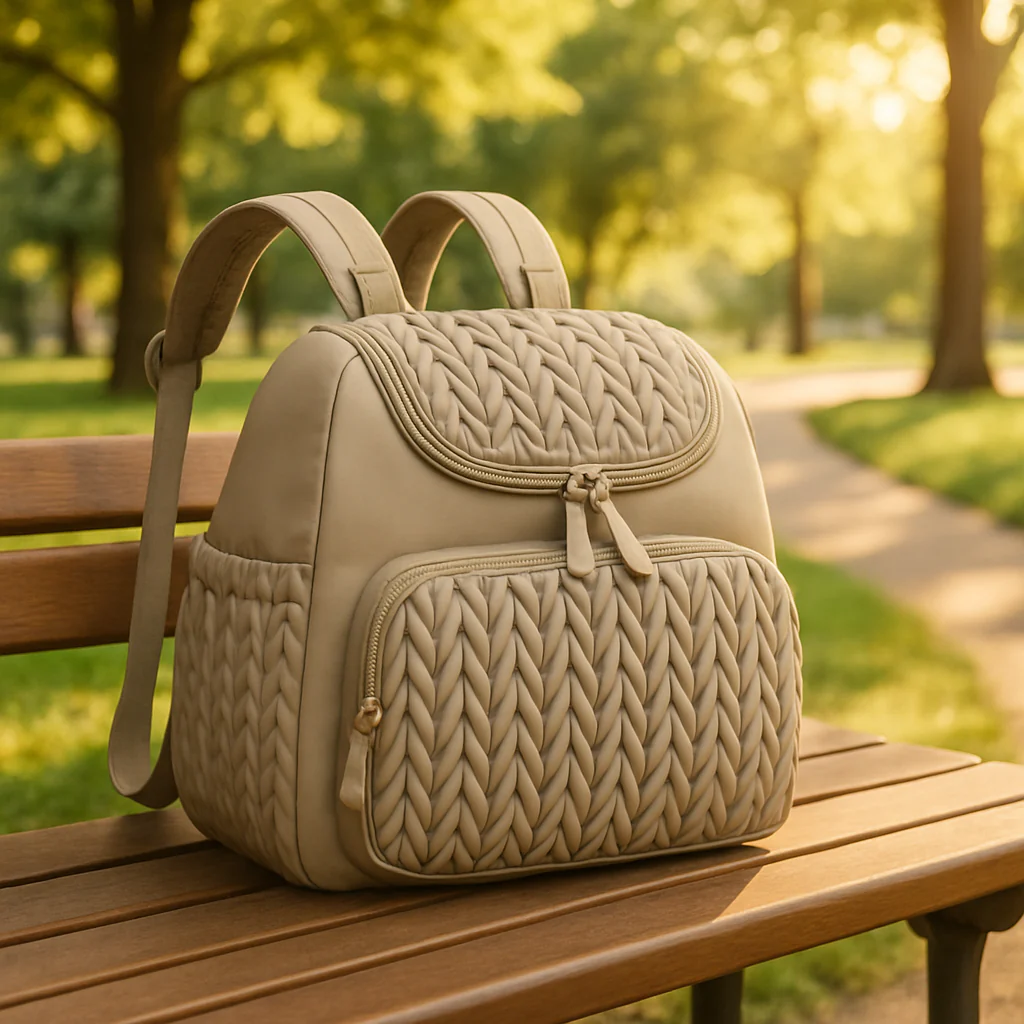 Sac à langer fille | tresse artisanale - Boutique Bébé en Ligne : Soins, Jouets et Articles Maison Sac à langer Baby Roll en gaze de coton - eau de rose, Puériculture