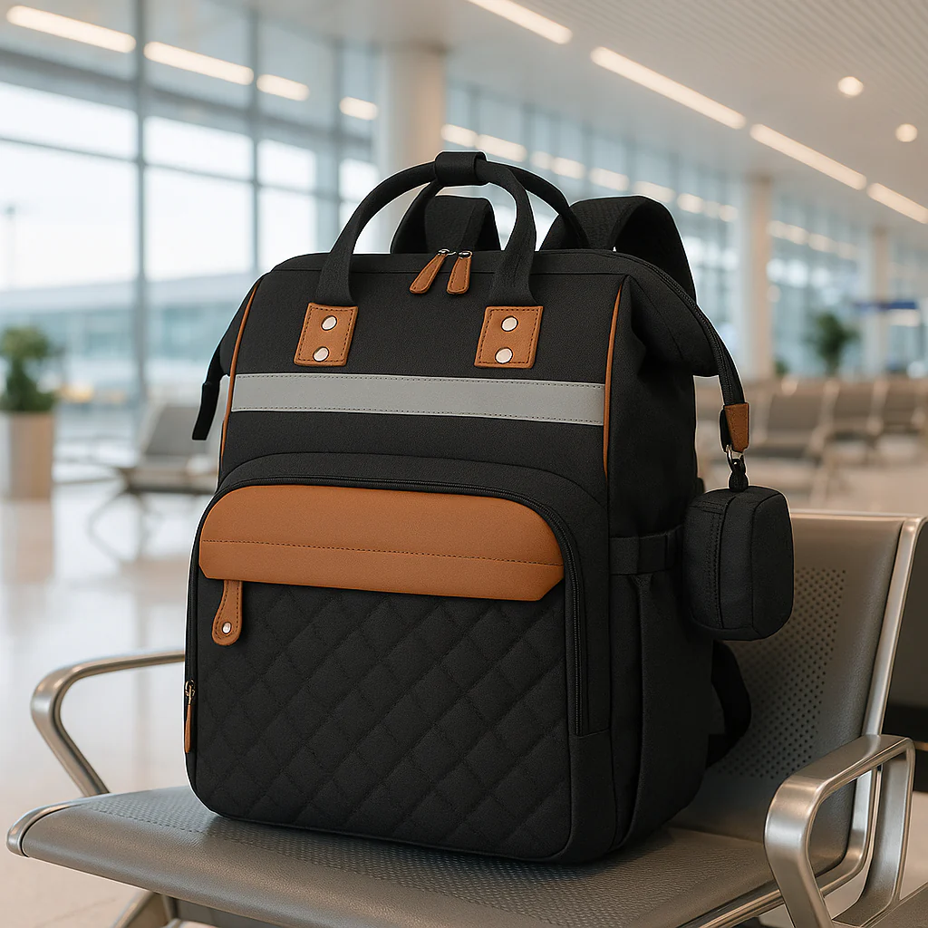 Sac à langer noir | parenthèse minuit - Boutique Bébé en Ligne Maman : Soins, Jouets et Articles Maison