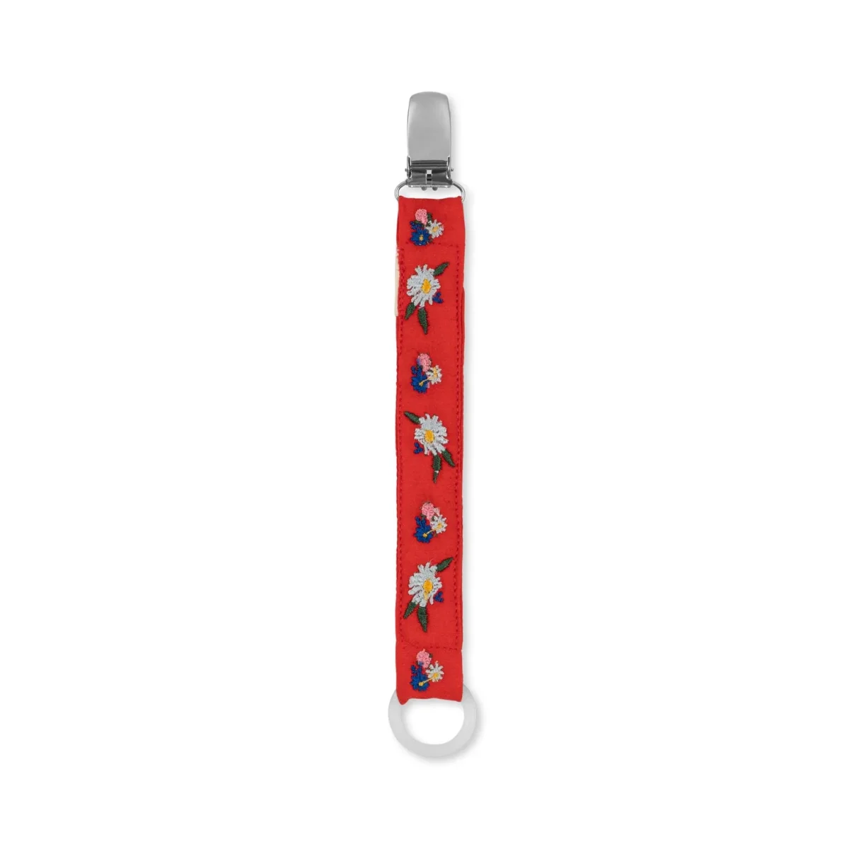 Konges Slojd - Attache-Suce Vintage - Blossom Rouge||Konges Slojd - Vintage Pacifier Stap - Blossom Rouge - Boutique Bébé en Ligne : Soins, Jouets et Articles Maison - Jouets anciens