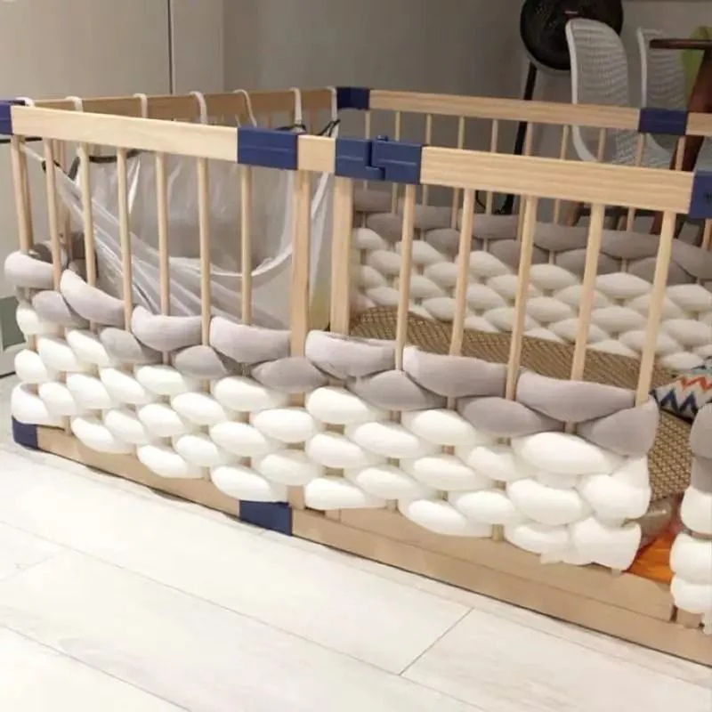 Tour de lit tressé - Boutique Maman & Bébé – Produits Essentiels au Quotidien Tour de Lit Bébé Tressé - 4 Mètres Sécurisé | GoBébé.ma