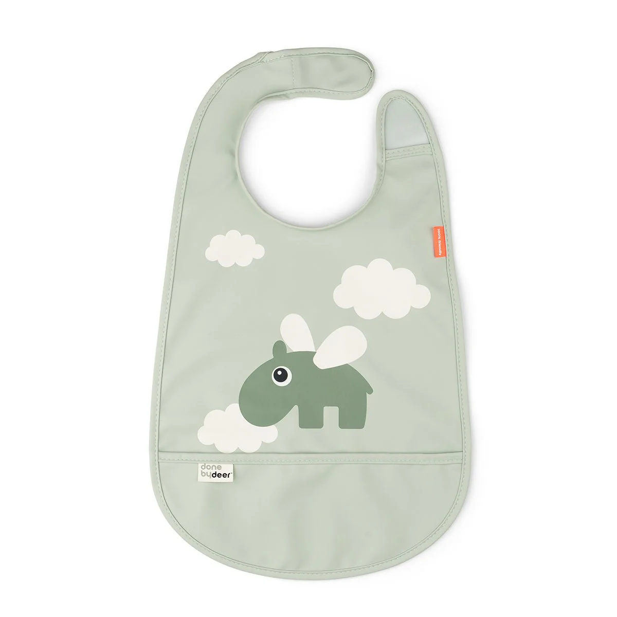 Done by Deer Bavoir Nuages Heureux Vert - E-shop mondial – Produits durables, modernes et accessibles partout Barbe à papa sans sucres goût crème anglaise | Nuage Resnack