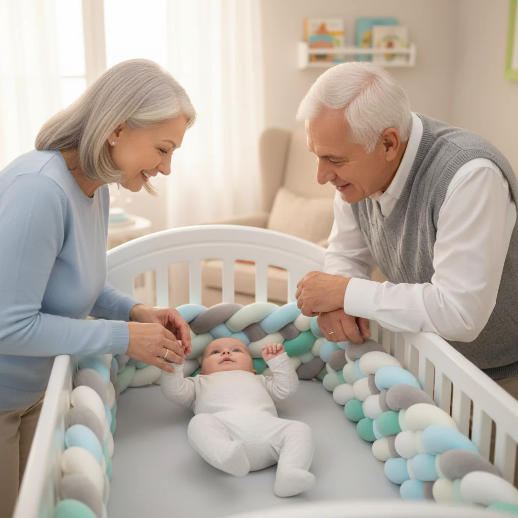 Tour de Puressentiel Lit Tressé Pastel 2m | Protection Bébé - Boutique Maman & Bébé – Produits Essentiels au Quotidien