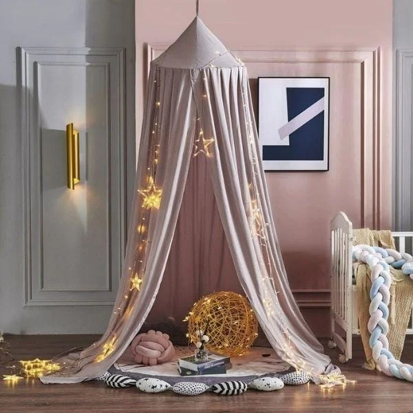 Ciel de lit rose-nymphe - Boutique Maman & Bébé – Produits Essentiels au Quotidien Ciel de lit bébé - Rose - Essentials