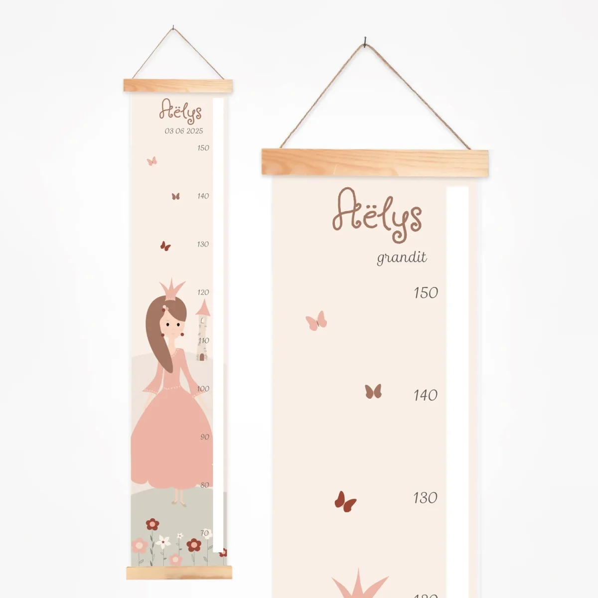 Toise enfant Amélie personnalisée princesse du monde féerique - Boutique Bébé en Ligne : Soins, Jouets et Articles Maison