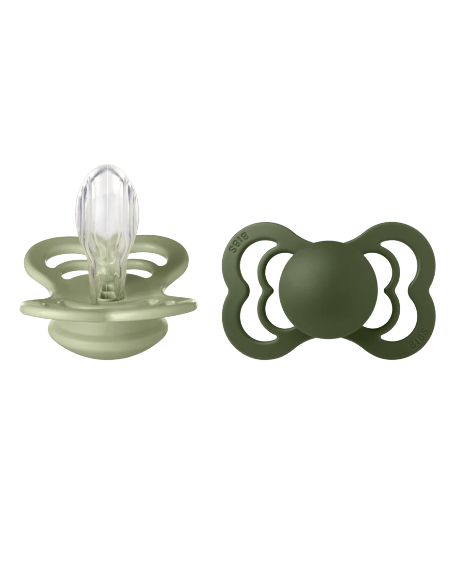 BIBS tétine Taille 2 Sage/Vert chasseur Silicone Suprême 2pcs - E-shop mondial – Produits durables, modernes et accessibles partout - biberon mam debit tétine taille silicone e-shop produit