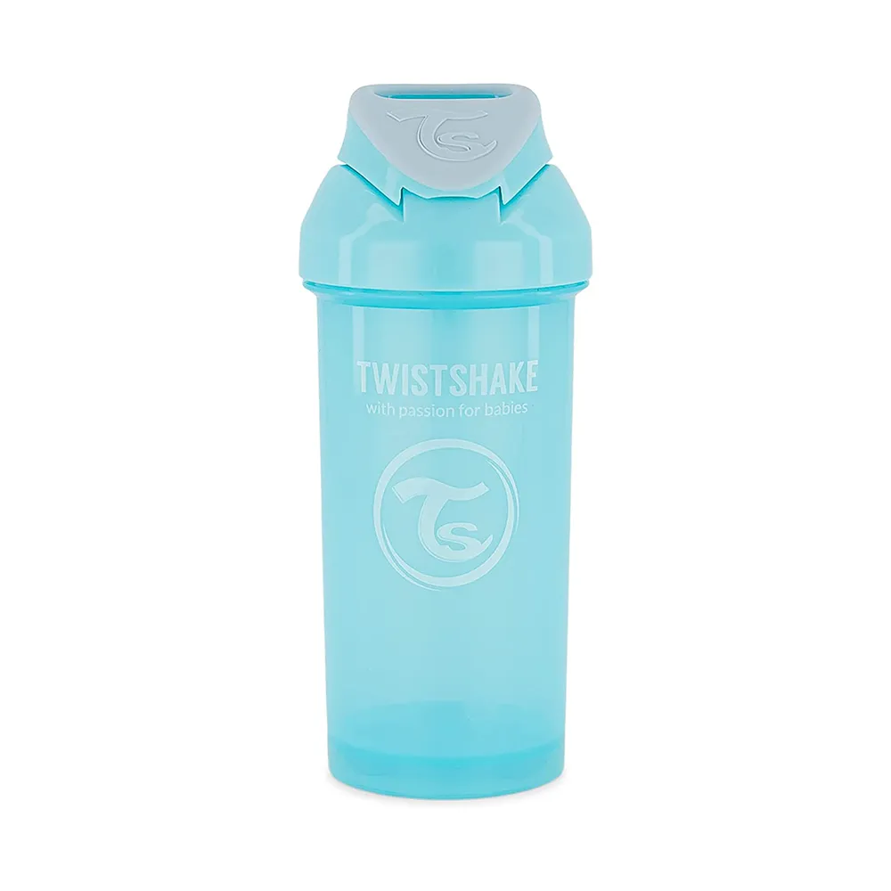 Twistshake Tasse à paille enfant straw cup 360ml 6m+ bleu pastel Bébé - Édition Limitée – L’Art de la Table Française en Promotion !