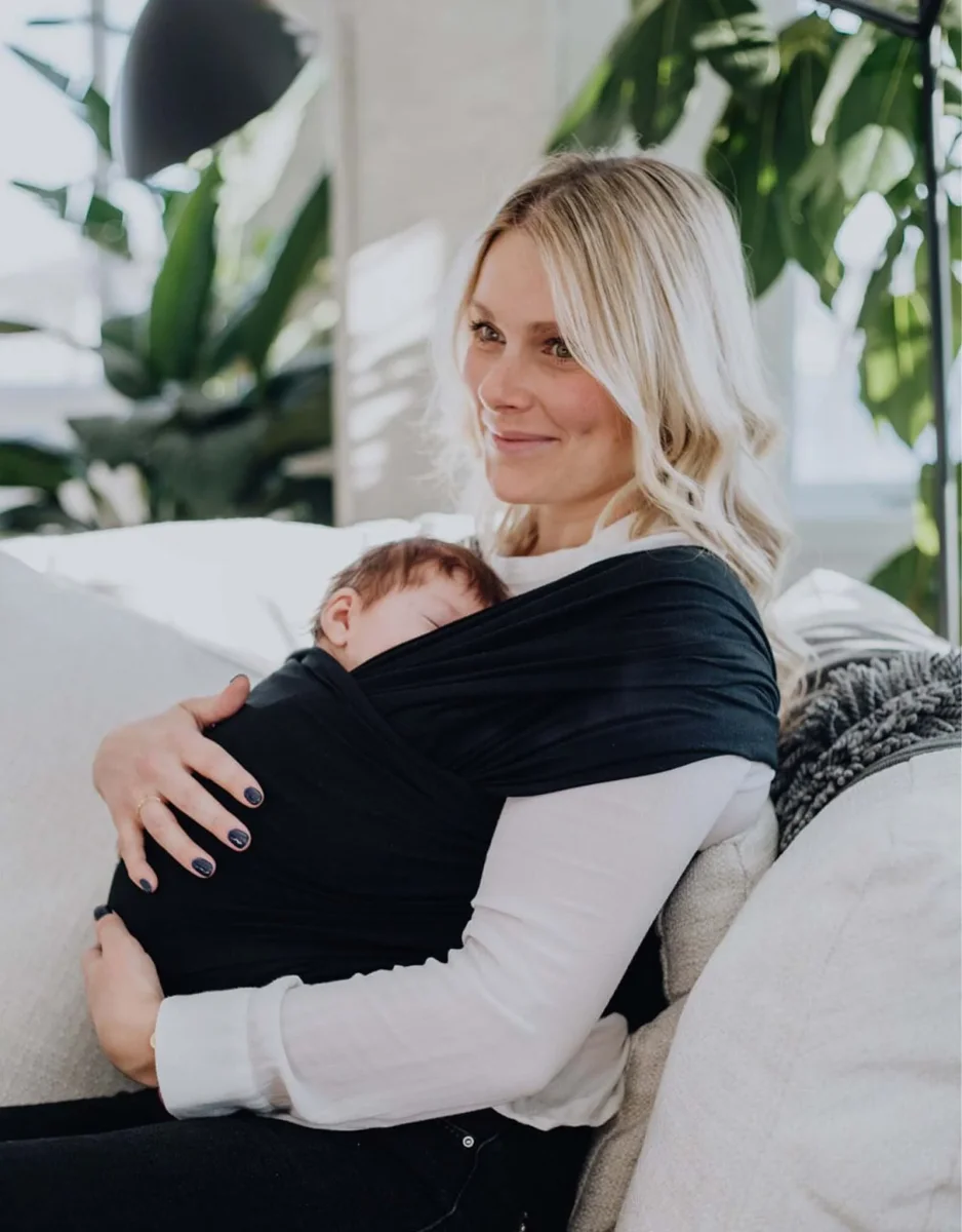 Écharpe de portage en bambou - Noir - Zak & Zoé - Radius Boutique Maman & Bébé – Produits Essentiels au Quotidien
