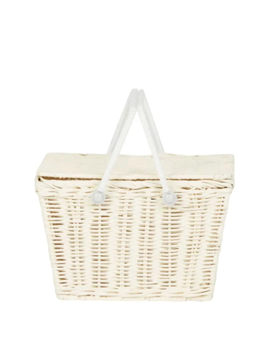 Panier Piki en rotin - Chalk - Olli Ella - Boutique Maman & Bébé – Produits Essentiels au Quotidien - bebe bask panier rotin amp bébé produit