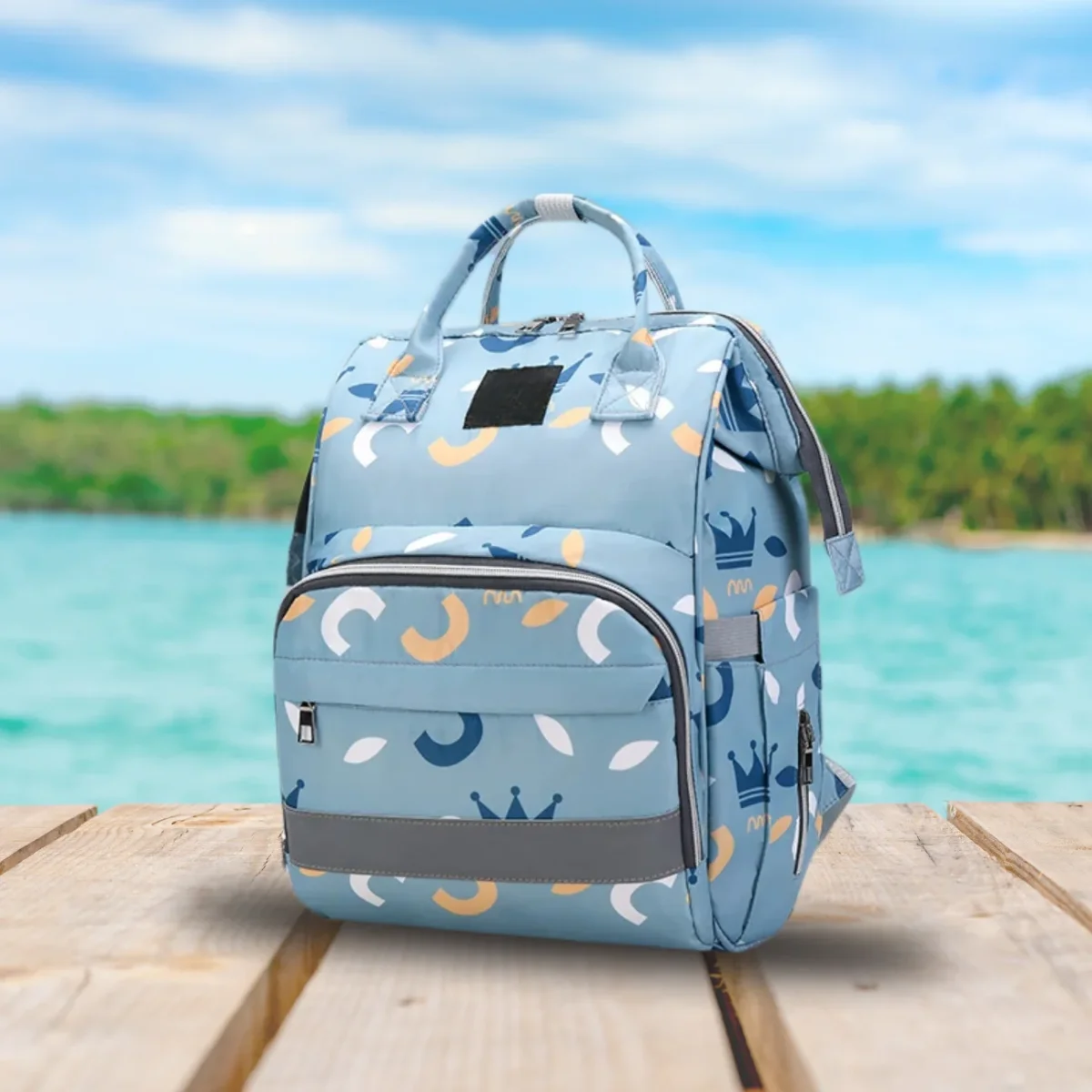 Sac à dos fleuri à langer | tendance estivale - Boutique Bébé en Ligne : Soins, Jouets et Articles Maison