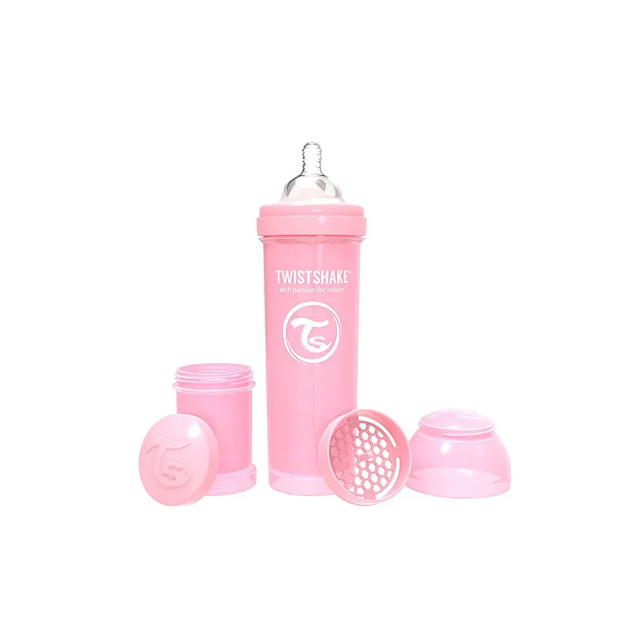 Twistshake Biberon anti-colique 330ml rose - Édition Limitée – L’Art de la Table Française en Promotion Passage !