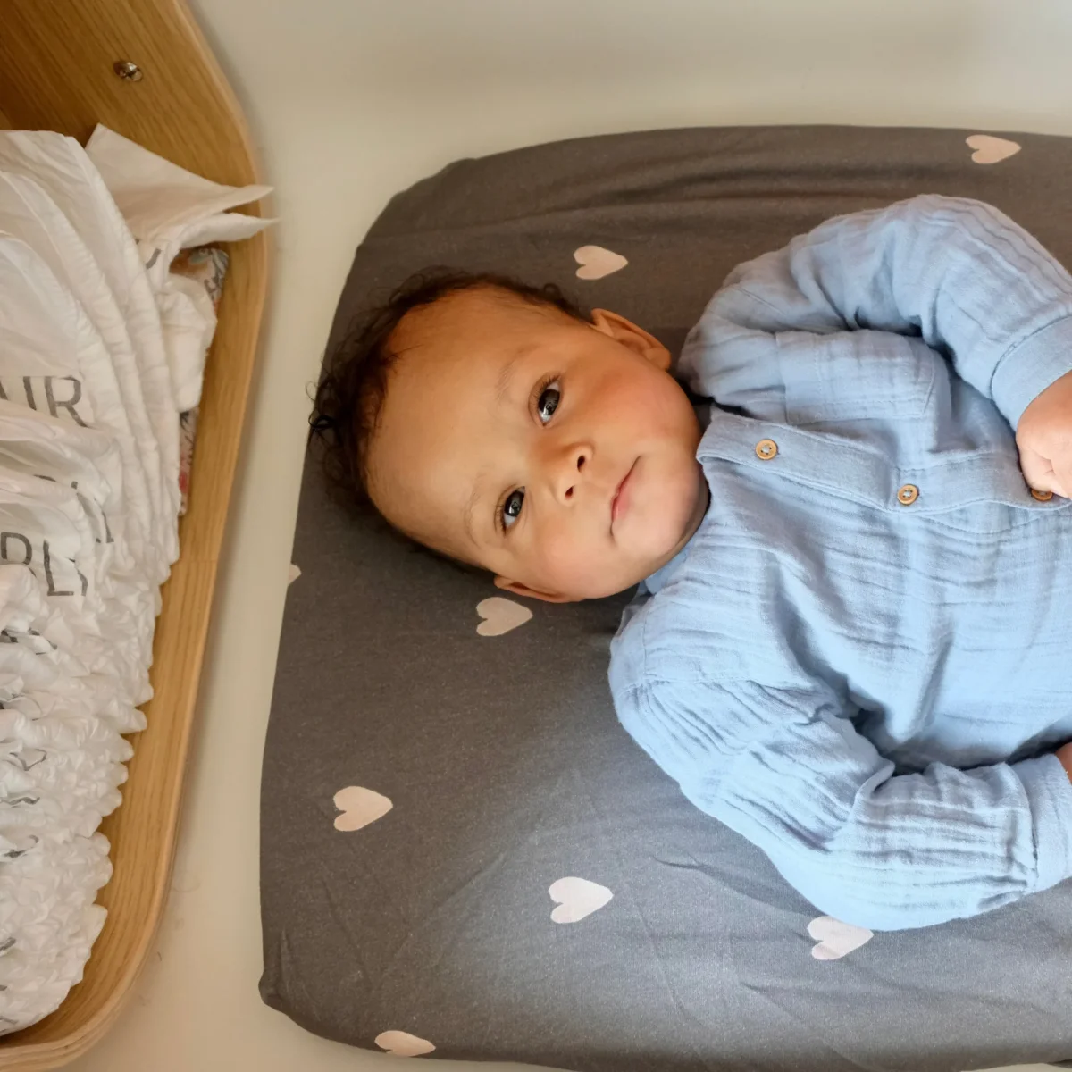 Housse matelas à langer Love Affair Eucalyptus - Boutique Maman & Coton Bébé – Produits Essentiels au Quotidien
