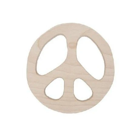 Wooden Story - Jouet de Dentition - Signe de Paix||Wooden Story - Teether - Peace - Boutique Bébé en Ligne : Soins, Jouets et Articles Maison vectorielle