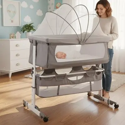 Lit cododo | Baby rest - Boutique Bébé en Ligne : Soins, Jouets et Articles Maison Lit enfant 140x200 cm lit double avec toboggan, échelle et éclairage LED  réglable, en PU rose et blanc, sans matelas