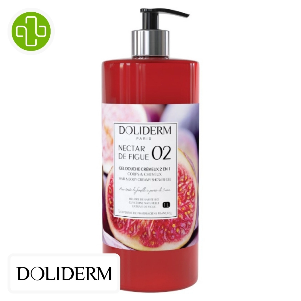 DOLIDERM Gel douche Crémeux Nectar Figue Corps Cheveux 1l Saldi Straordinari Offerte Speciali Disponibili Adesso