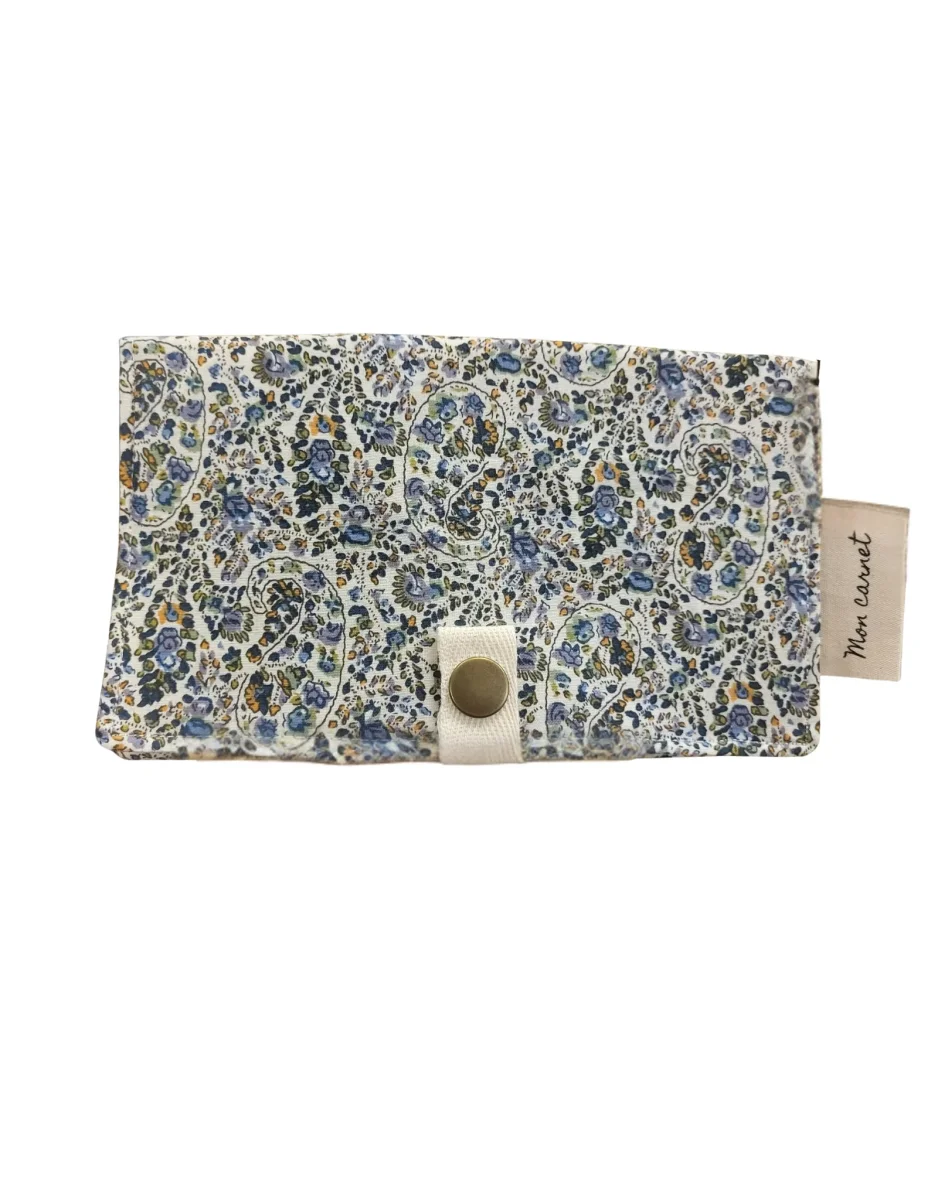Protège Carnet santé Paisley mauve Sauge amp Boutique Maman Bébé Produits Essentiels Quotidien