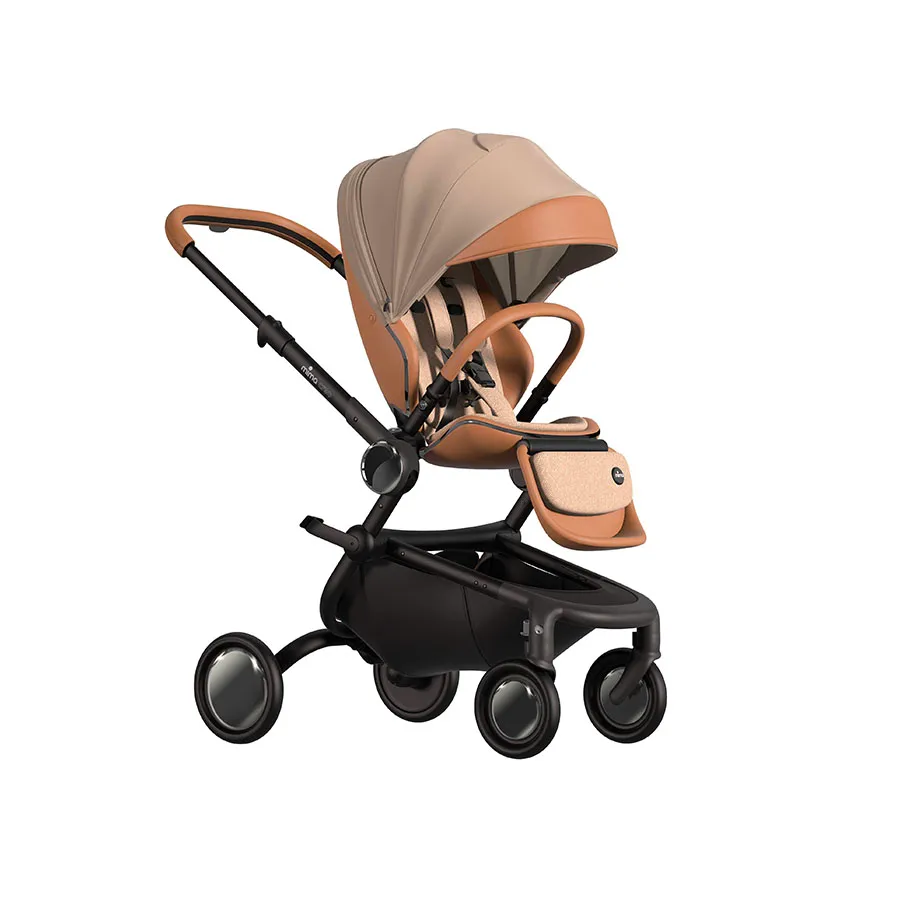 Poussette Mima Creo 2 en 1 avec nacelle Camel - Édition Limitée – L’Art de la Table Française en Promotion ! Nacelle couffin poussette compacte Squizz