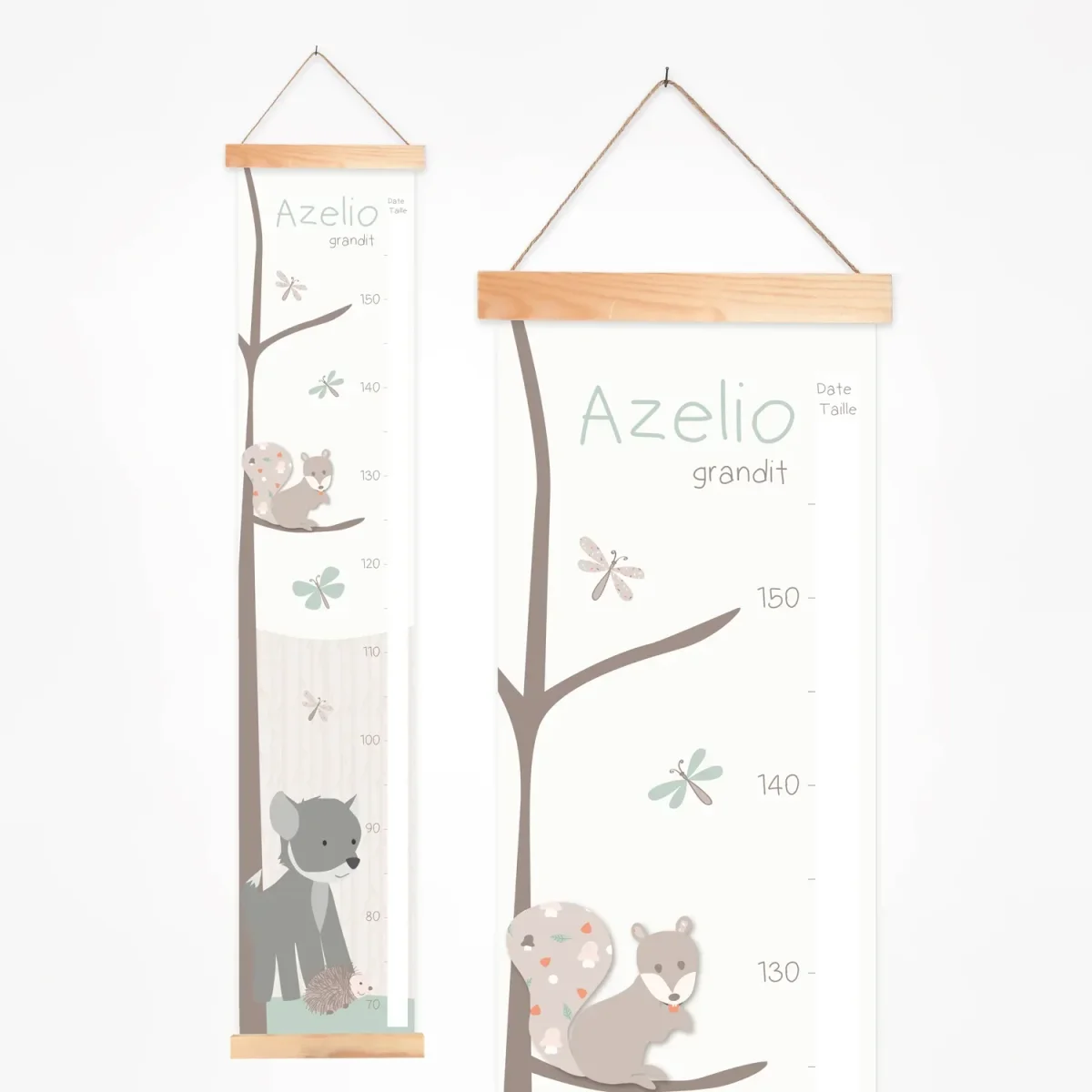 Toise bébé loup forêt Boutique Bébé Ligne Soins Jouets Articles Maison
