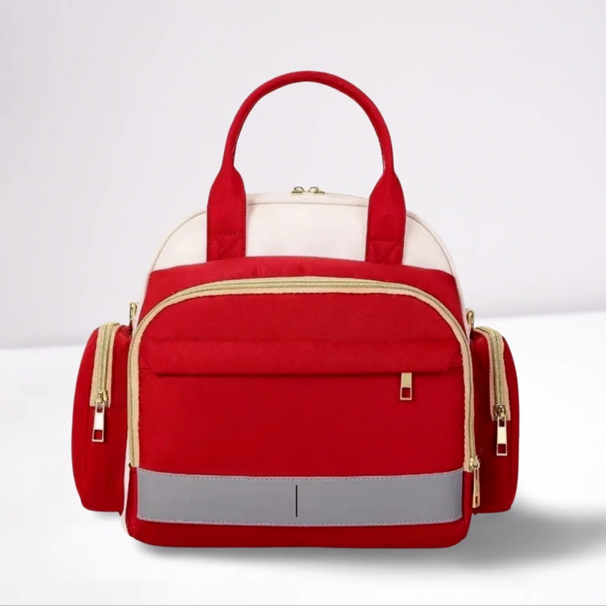 Petit sac à langer | maman fashion - Boutique Bébé en Ligne : Soins, Jouets et Articles Maison Sac à langer en coton à Rayure et coeurs - MILINANE