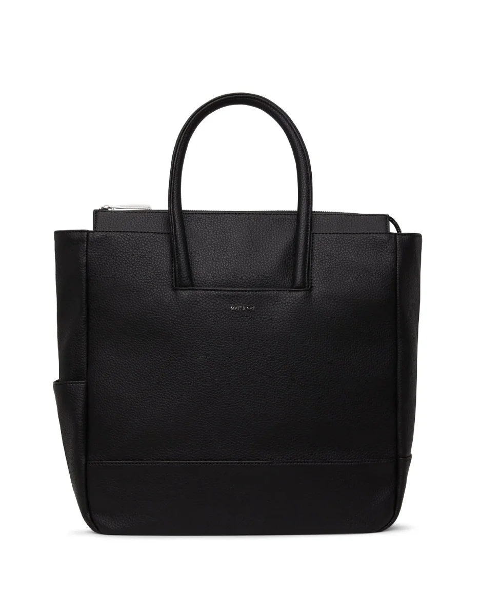 Sac à couches végétalien - Pureté - Percio - Noir - Matt & Nat - Boutique Maman & Bébé – Produits Essentiels au Quotidien - {'count': 1, 'name': 'MAMA'}