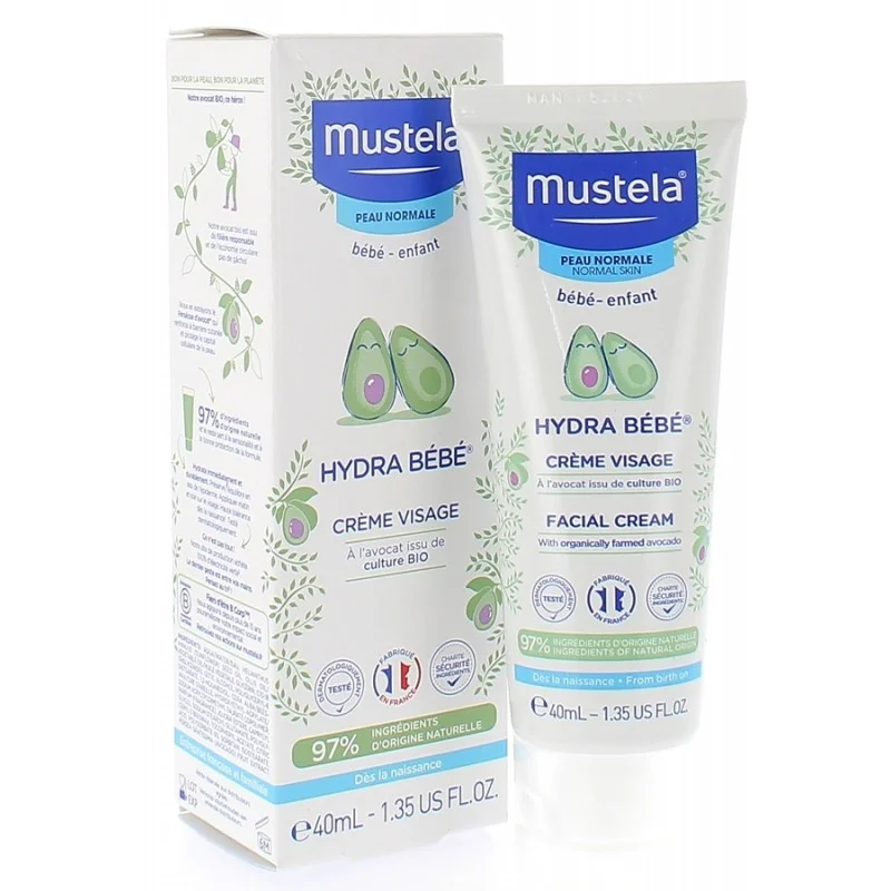 Mustela Hydra Bébé Crème Visage 40ml - Vins Rouges Harmonieux pour Chaque Occasion - {'count': 1, 'name': 'BAYI'}