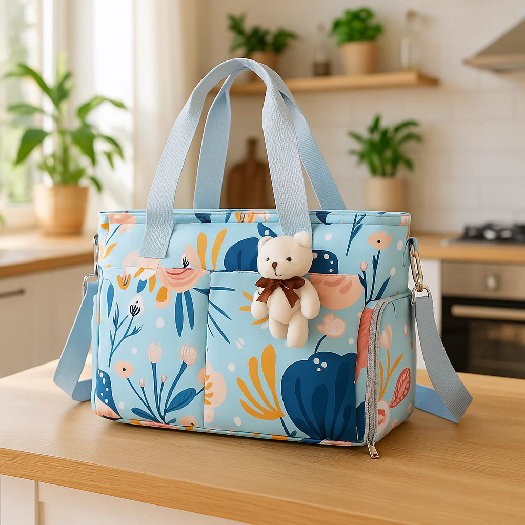 Sac à langer fille | maman fleuri - Boutique Bébé en Ligne : Soins, Jouets et Articles Maison Sac à langer pour poupons - https://www.iletaitunefois.re