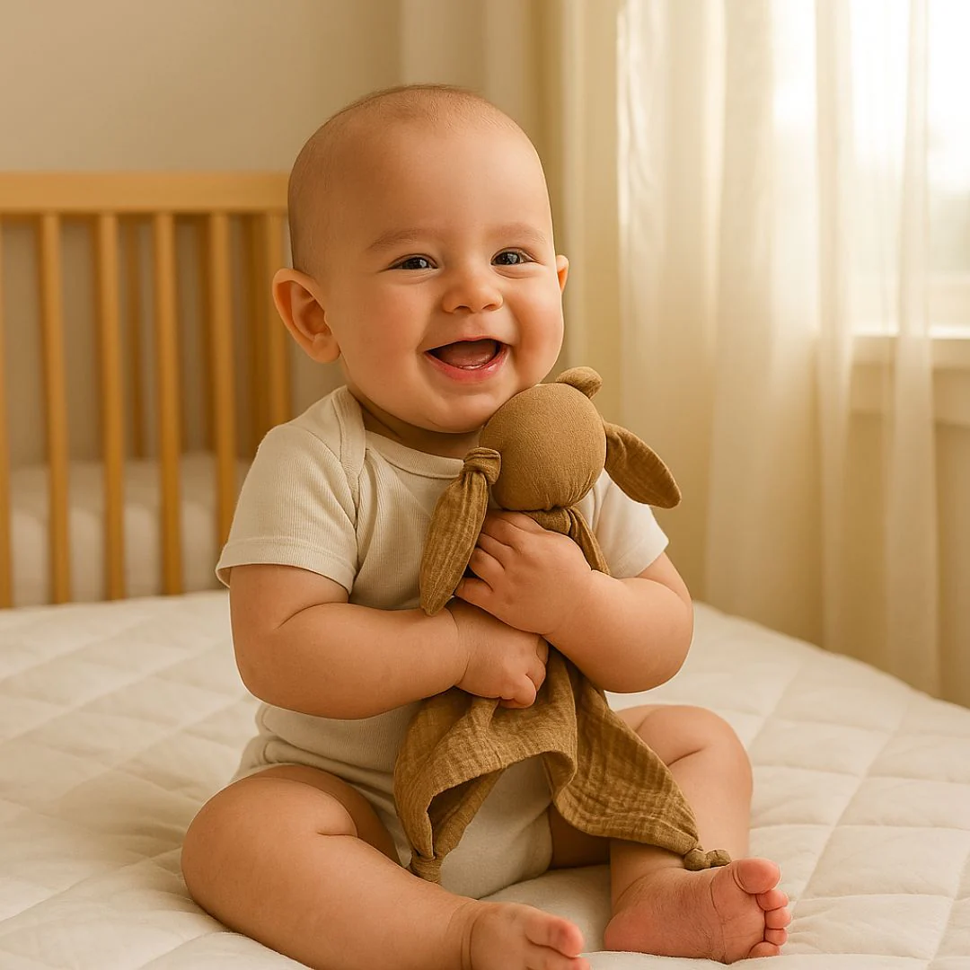 Doudou plat-marron - Boutique Maman & Bébé – Produits Essentiels au Quotidien Coffret Ma 1ère eau de senteur & mon doudou tout doux