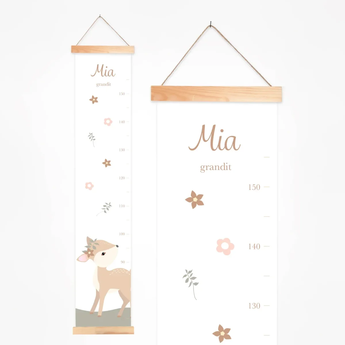 Toise enfant personnalisée biche de la forêt - Boutique Bébé en Ligne : Soins, Jouets et Hochet Articles Maison