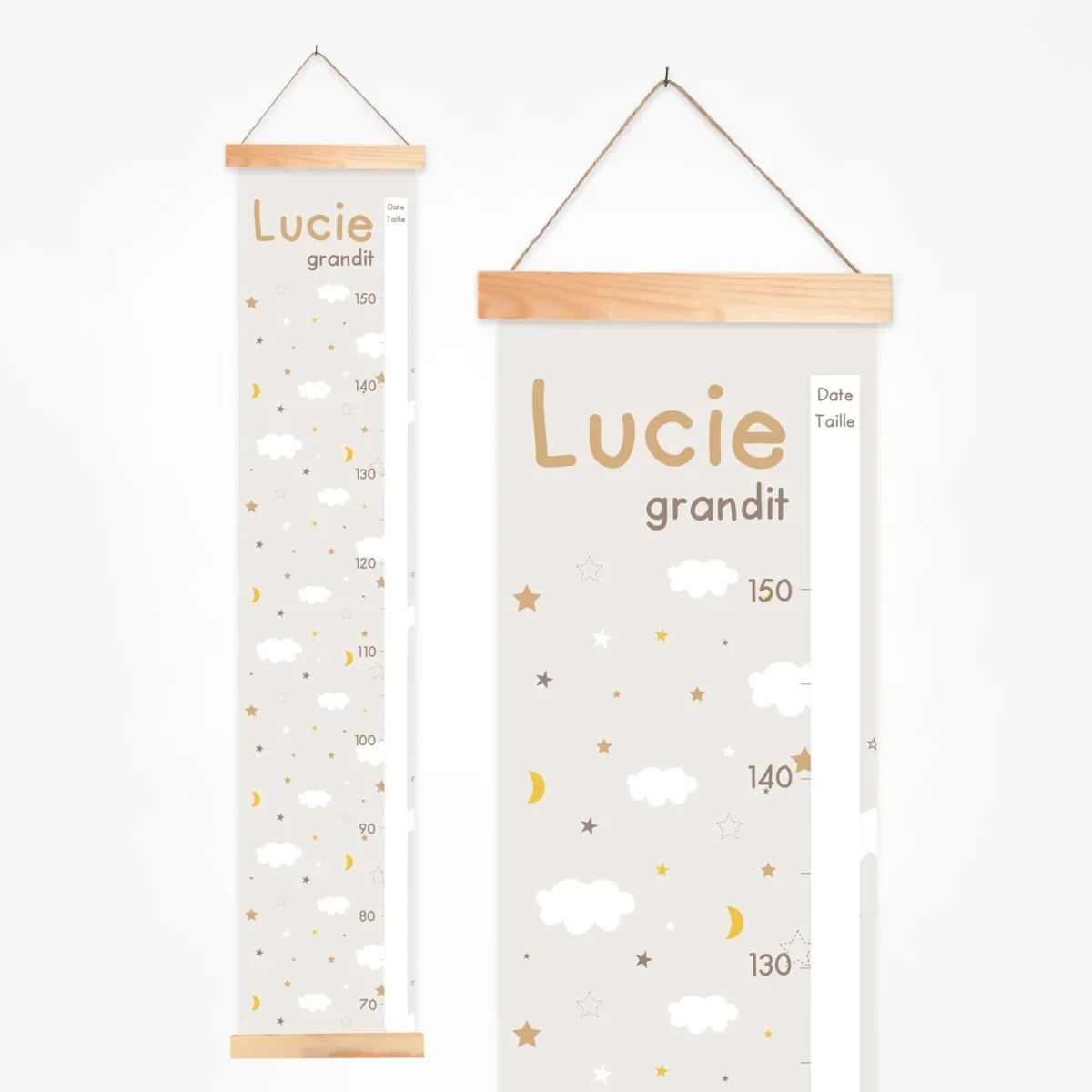 Toise bébé nuages étoiles Boutique Bébé Ligne Soins Jouets Articles Maison