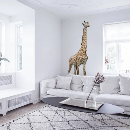 Sticker Mural Girafe pour thèmes - Saldi Straordinari – Offerte Speciali Disponibili Adesso Pastel