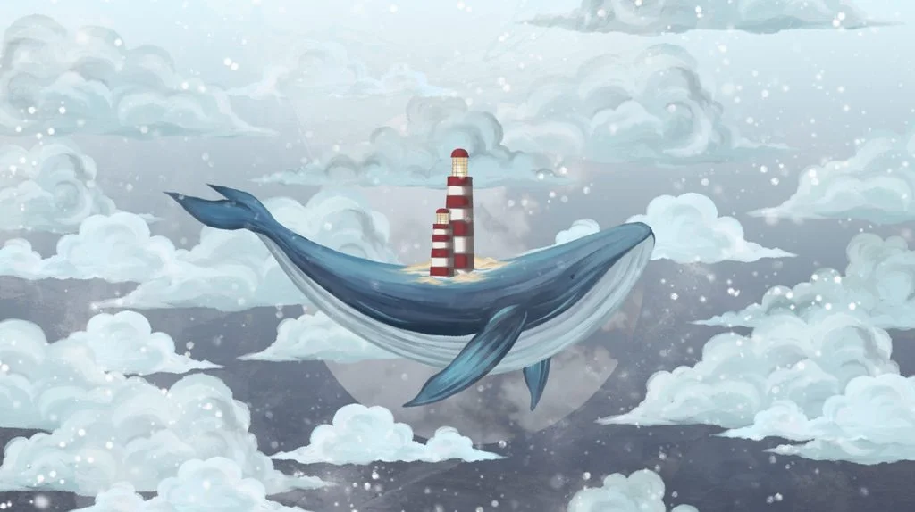 Papier Peint Baleine Du Ciel format Pour Bébé - Saldi Straordinari – Offerte Speciali Disponibili Adesso
