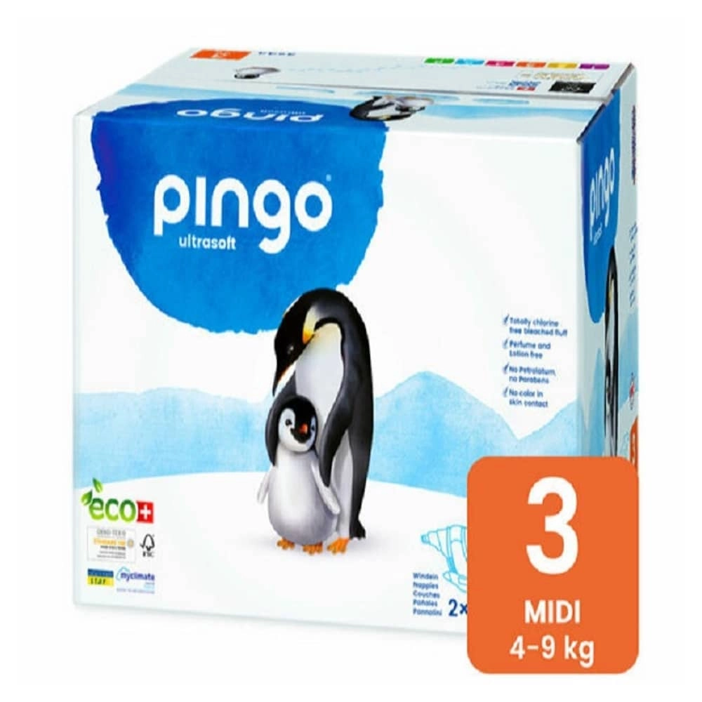 PINGO – Couches Jetables Taille 3 (4-9kg ) Midi – 2x44u - Saldi Straordinari – Offerte Speciali Disponibili Adesso PREMIUM PROTECTION - Couches Taille 4 - De 9 à 14kg, 25 Unités | Pampers