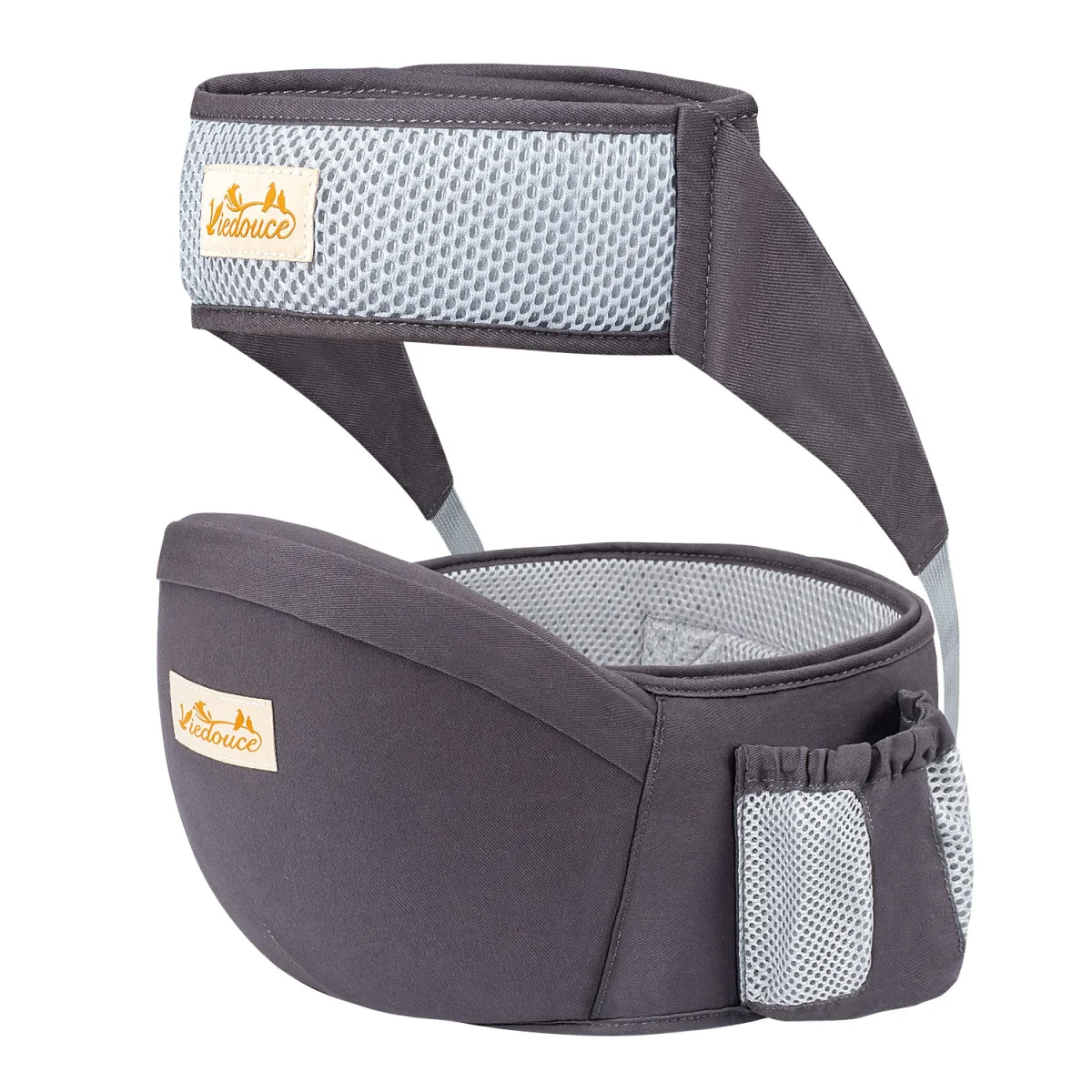 Viedouce bébé Ventral Ergonomique Tabouret Siège Hanche Protection Ceinture Sécurité Pur Coton Multi Bébé Idéal nourrissons Mois Gris Foncé Boutique Bébé Ligne Soins Jouets Articles Maison