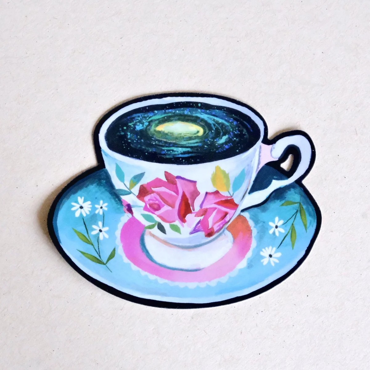 Sticker Galaxy Teacup pièces - Organisation de la maison avec des solutions de rangement