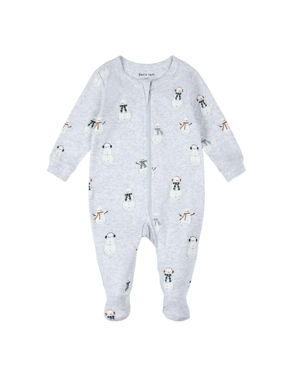 Dormeuse en coton biologique - Bonhomme de neige - Petit Lem - Boutique Maman & Bébé – Produits Essentiels au Quotidien - {'count': 1, 'name': 'Designs'}