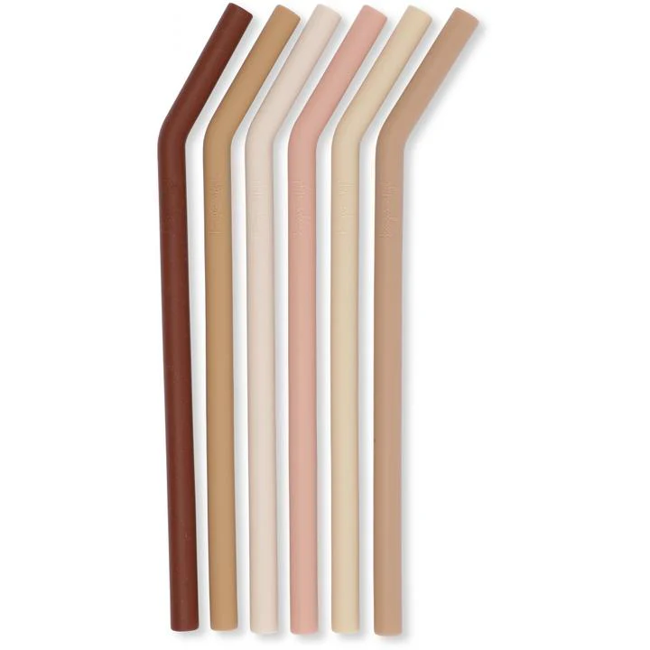 Konges Slojd - Assortiment de 6 Pailles - Girl||Konges Slojd - Assortment of 6 Straws - Girl - Boutique Bébé en Ligne : Soins, Jouets Bijoux et Articles Maison