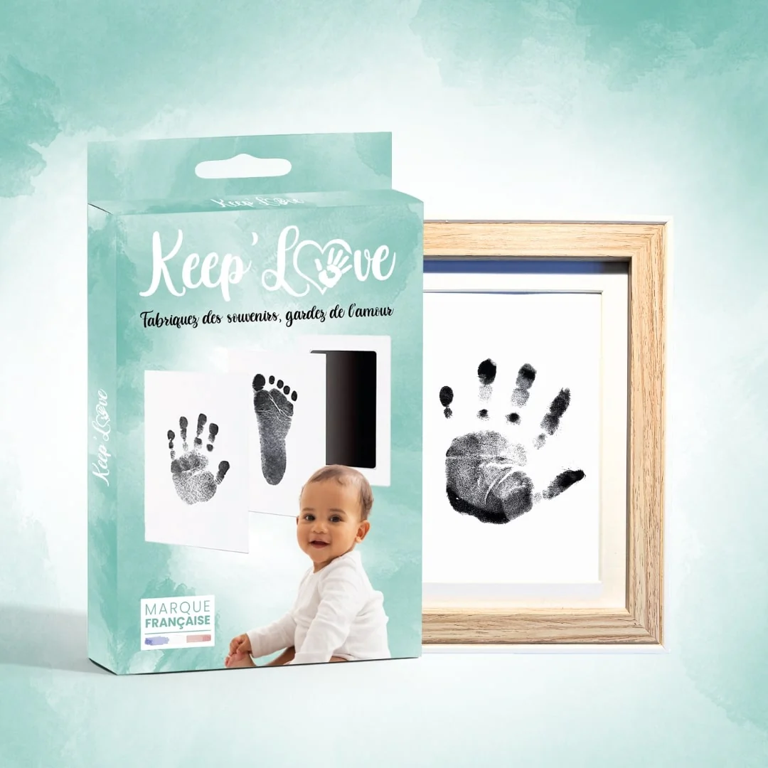 Coffret "WOOD" – Cadre Empreinte Bébé - Boutique Bébé en Ligne : Soins, Jouets et Articles Maison Coffret cadre empreinte – Stokomani