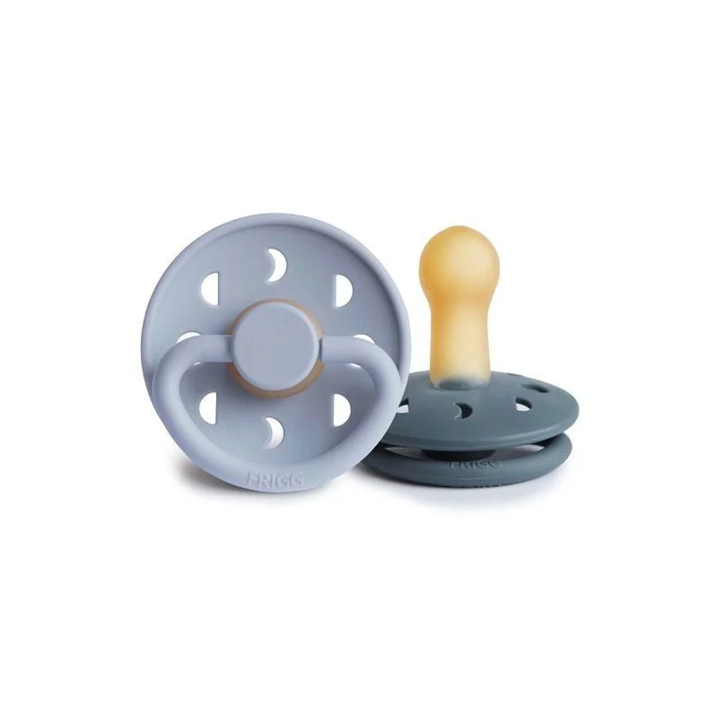 Frigg tétine Taille 2 Moon Powder Blue/Slate Latex 2-Pack - E-shop mondial – Produits durables, modernes et accessibles partout Lot de 2 tétines Latex taille 8 physiologique