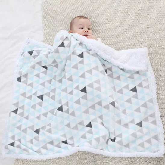 Couverture bébé | Cocooning Bio - Boutique Bébé en Ligne : Soins, Jouets et Articles Maison Plaid bi-matière - beige