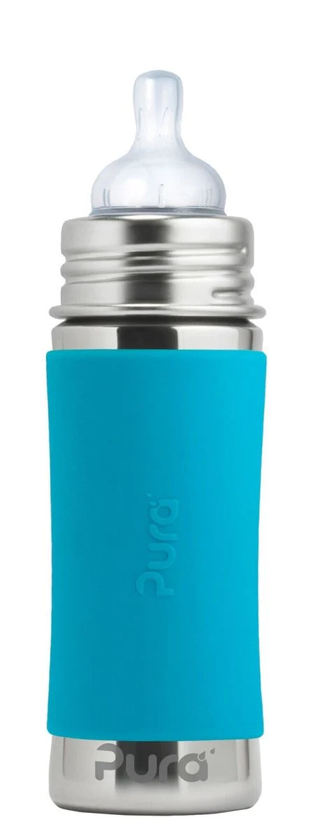Pura Biberon en acier inoxydable 325Ml Set Bleu 4 pièces - E-shop mondial – Produits durables, modernes et accessibles partout Pièce